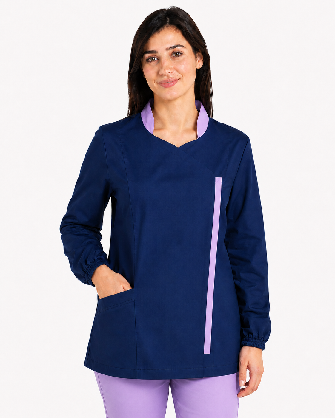 Casacca Sanitaria Donna - Modello coreana con cerniera