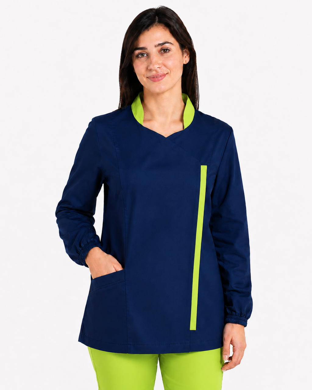 Casacca Sanitaria Donna - Modello coreana con cerniera