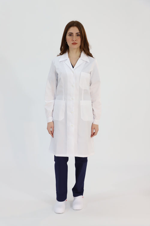 CAMICE-SANITARIO-DONNA-OSPEDALE-MEDICO-BIANCO