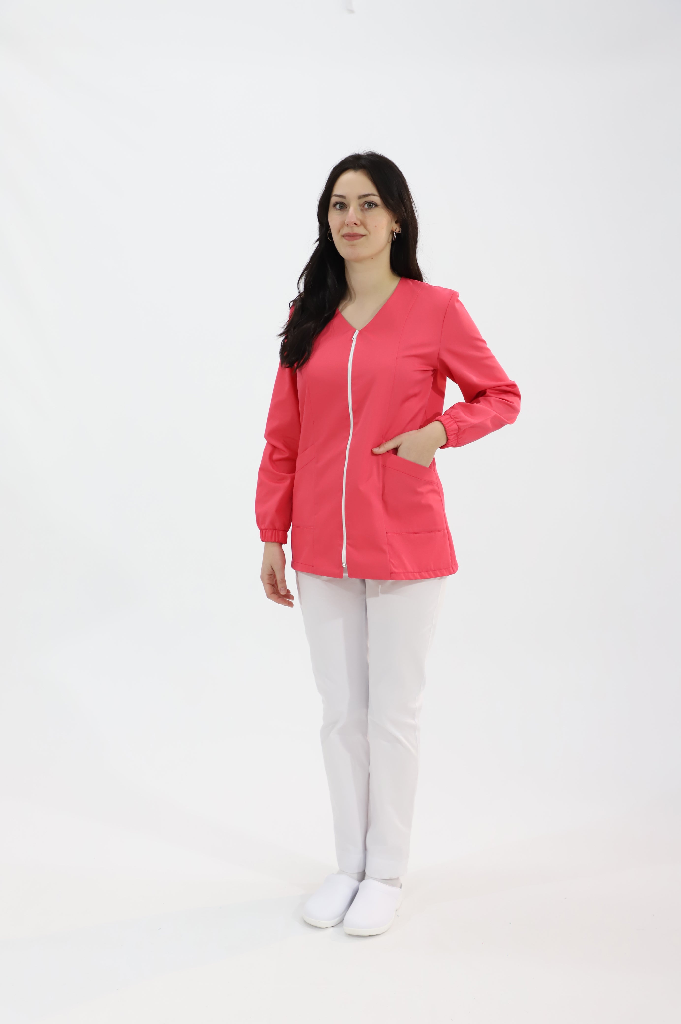 Casacca sanitaria Donna con zip - Dorotea