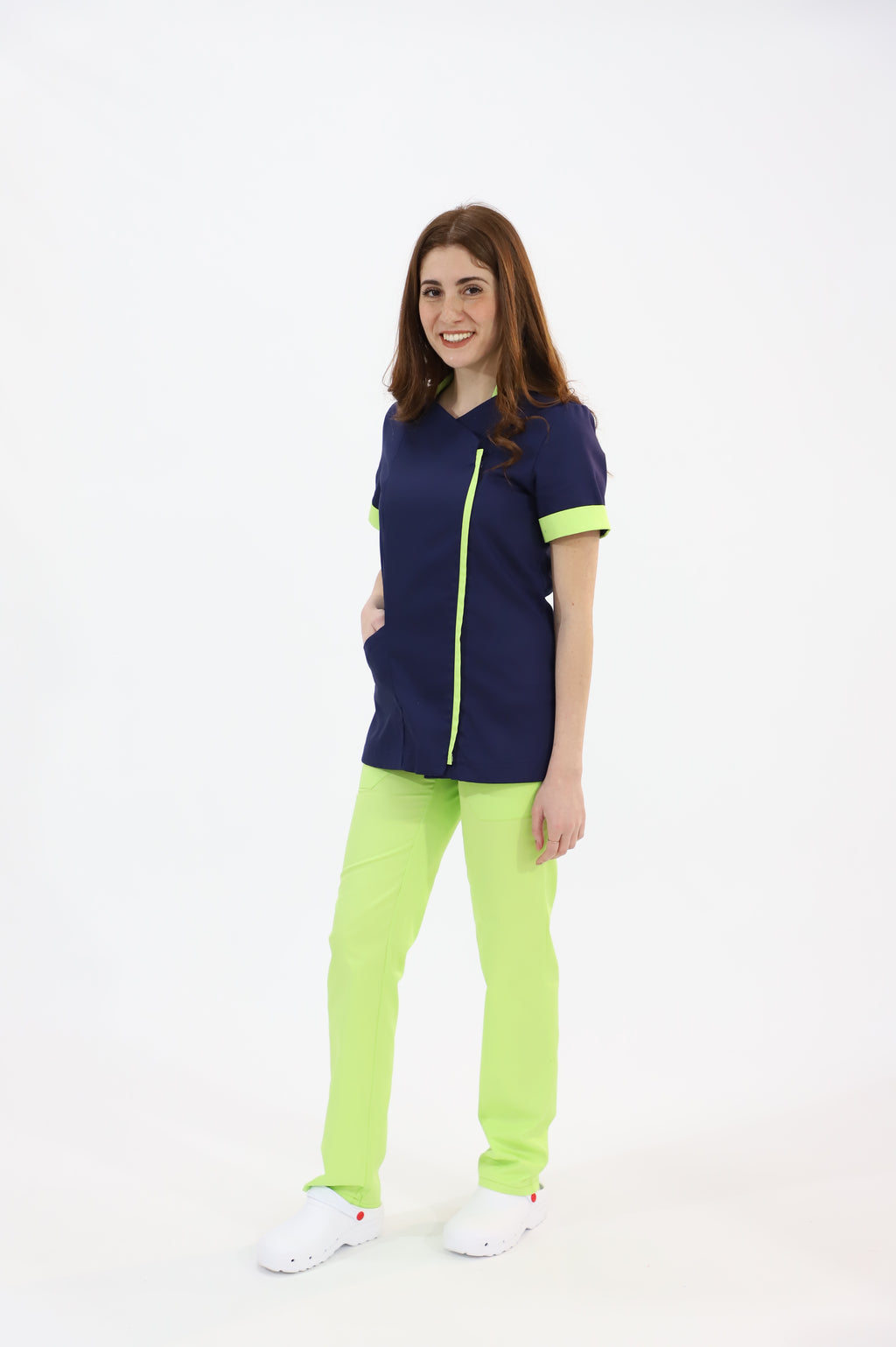 Casacca Sanitaria Donna - Modello coreana con cerniera