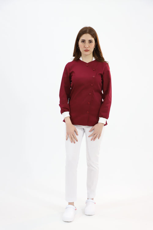 Casacca sanitaria Donna - Coreana con bottoni