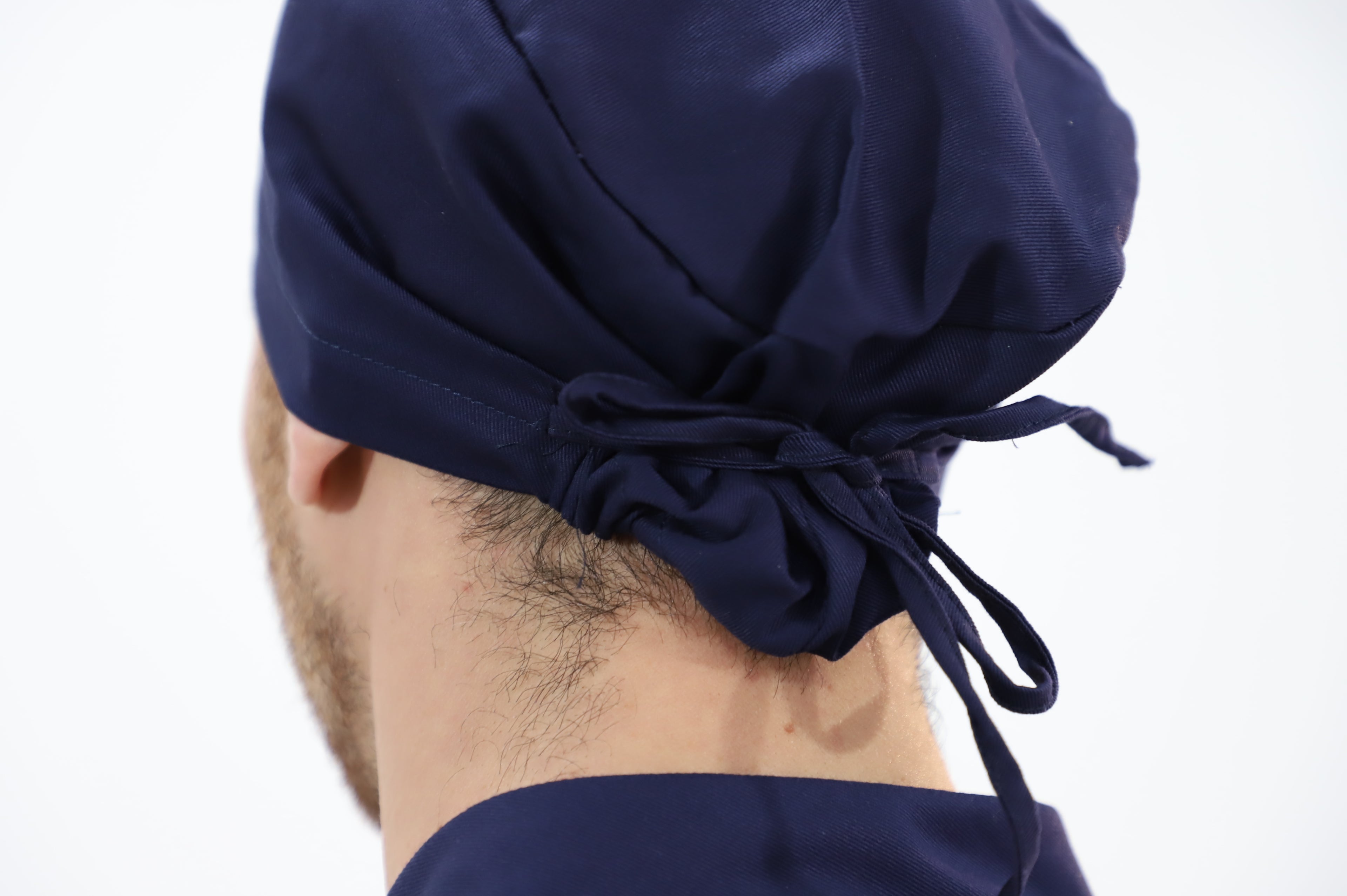 Cuffia-Chirurgica-Sanitaria-Unisex-Misto-Cotone blu