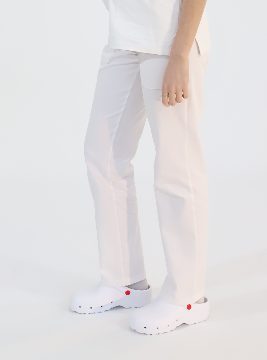 Pantalone da lavoro bianco unisex