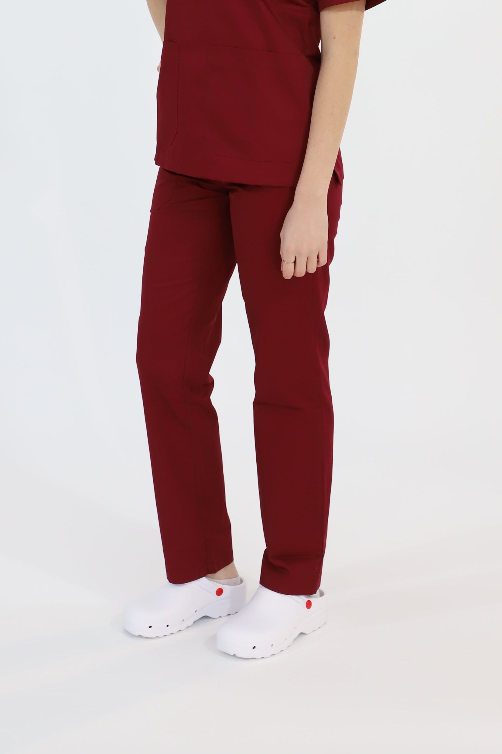 Pantalone da lavoro bordeaux