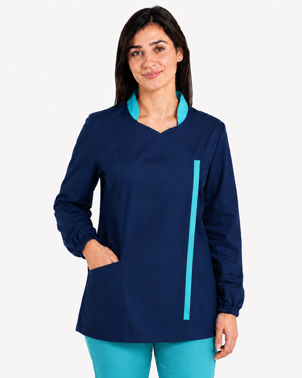 Casacca Sanitaria Donna - Modello coreana con cerniera
