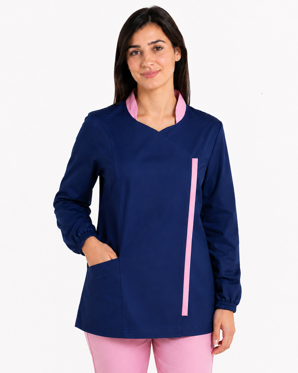 Casacca Sanitaria Donna - Modello coreana con cerniera