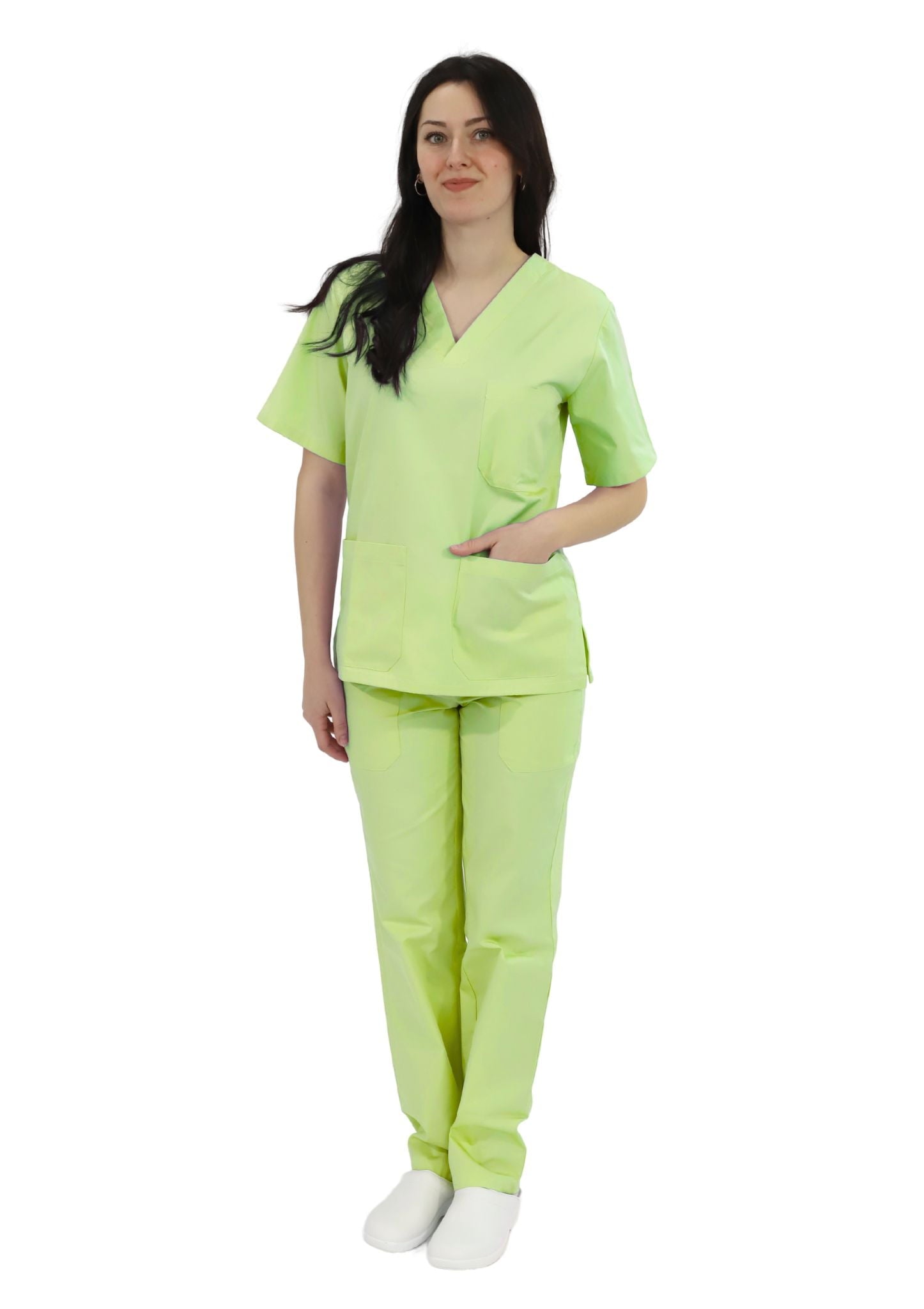 Divisa sanitaria lavoro unisex verde lime