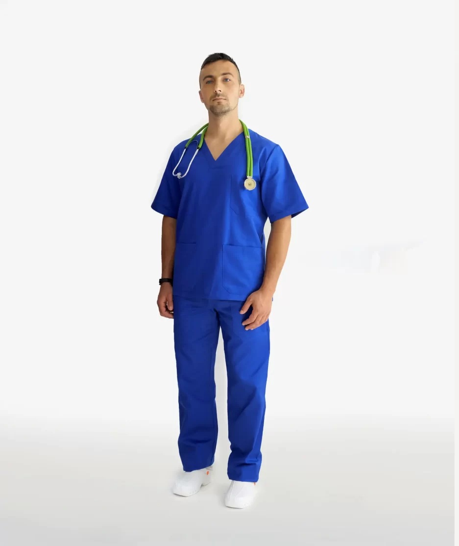 divisa sanitaria unisex uomo donna blu azzurro tarf confezione abbigliamento da lavoro