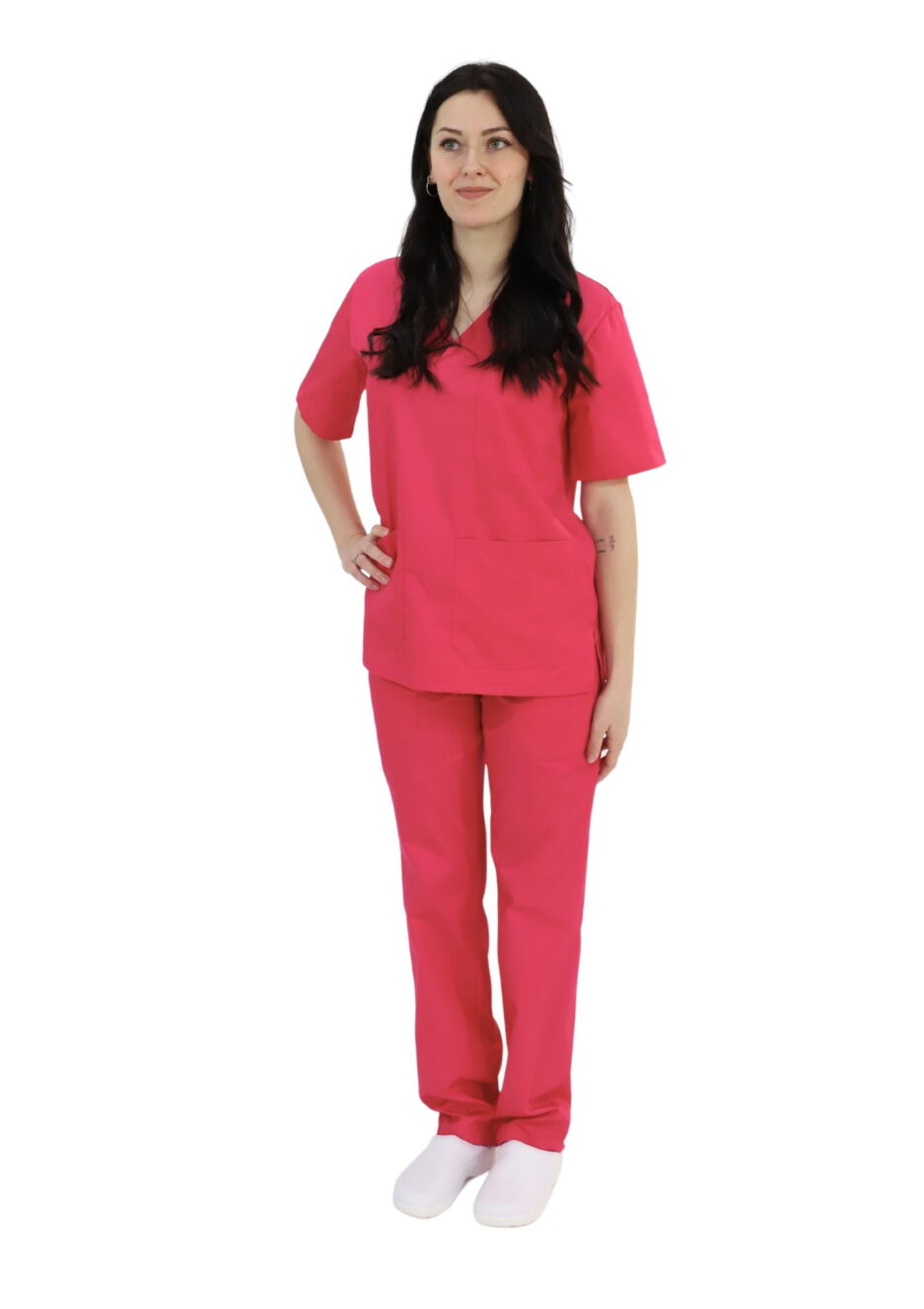 divisa sanitaria unisex fuxia corallo tarf confezione abbigliamento da lavoro sardegna